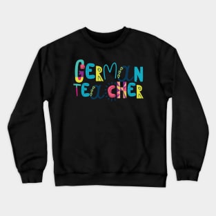 Cute German Teacher Gift Idea Back to School Crewneck Sweatshirt